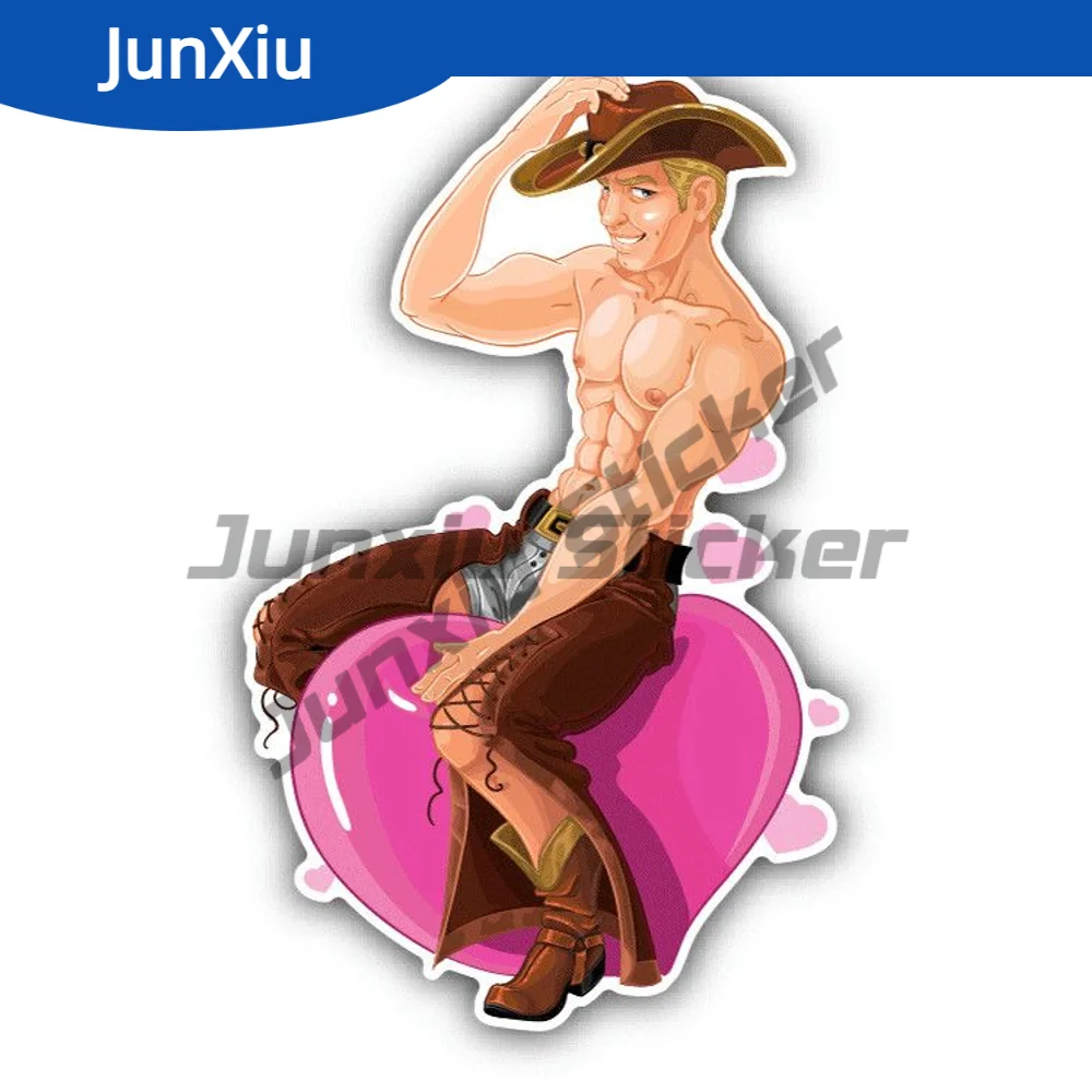 

Cowboy Heart Riding Sexy Reflective Car Sticker Scratch-proof Exterior Accessories For Body Suv Windshield Guitar Windows Sports