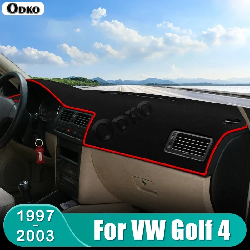 For Volkswagen VW Golf 4 MK4 1997 1998 1999 2000 2001 2002 2003 Car Dashboard Mat Sun Shade Instrument Desk Cover Accessories