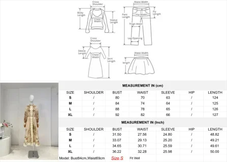 Женское платье миди с длинными рукавами и принтом бежевого розы 2025 г.