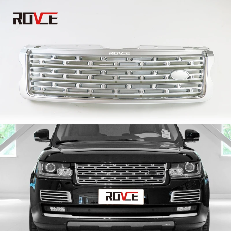 

ROVCE High Quality Front ABS Middle Grill Grille For Land Rover Range Rover Vogue L405 2013-2017 Autobiography Mesh Grills