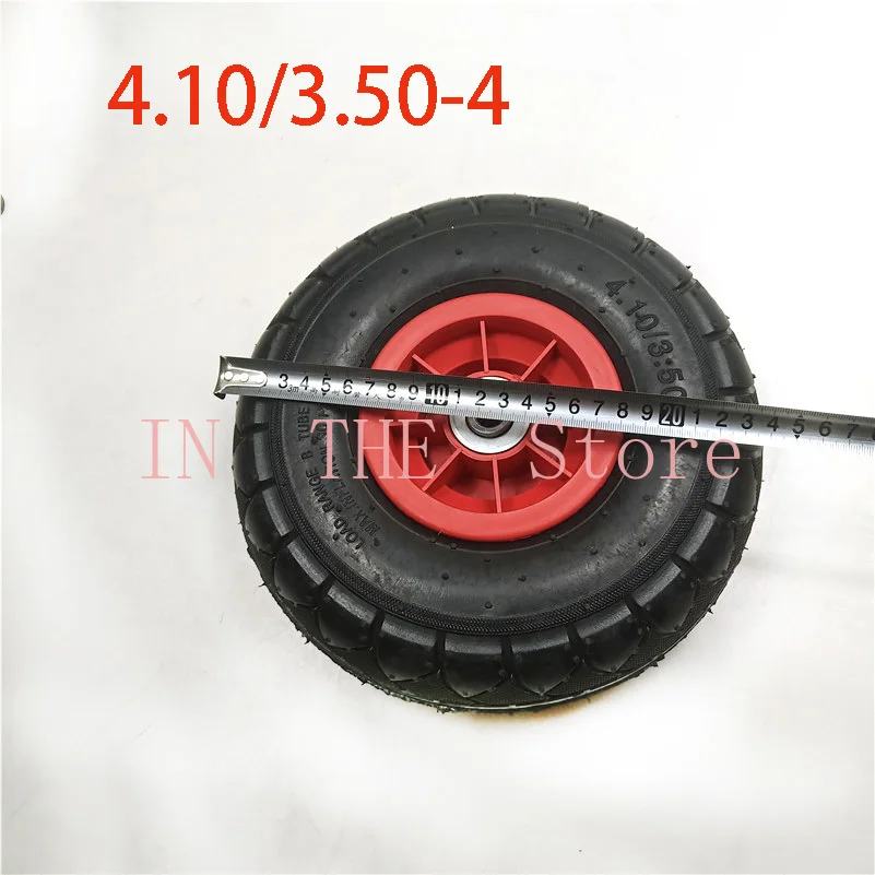 High quality 4.10/3.50-4 rubber Inflatable Canoe trolley transport wheel tire accessories canoe  paddle board