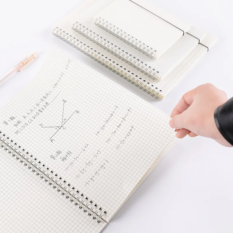 A6 Spiral book coil Notebook To-Do Lined DOT Blank Grid Paper Journal Diary Sketchbook For School Supplies Stationery