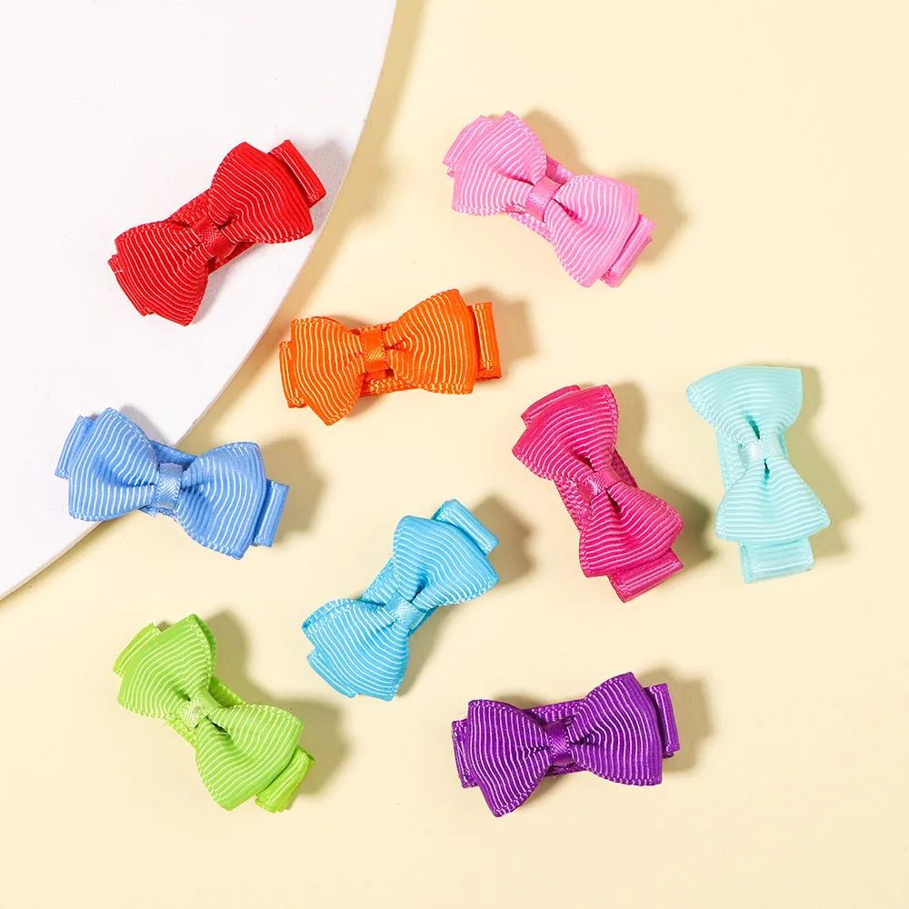 20pcs/set Fashion Newborn Bow Hair Clips Hair Decoration Cute Girl Boutique Hair Clips Kids Headwear Baby Hair Accessories Gifts