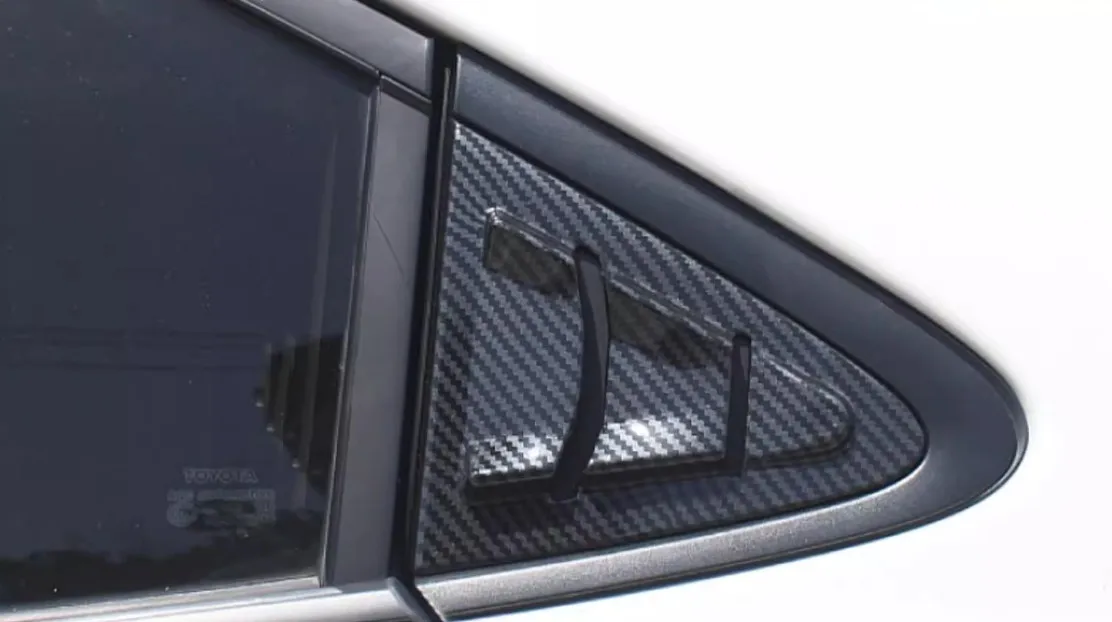 For Toyota Corolla 2020-2024 Carbon Fiber ABS Side Window Louver Shutter Cover 3