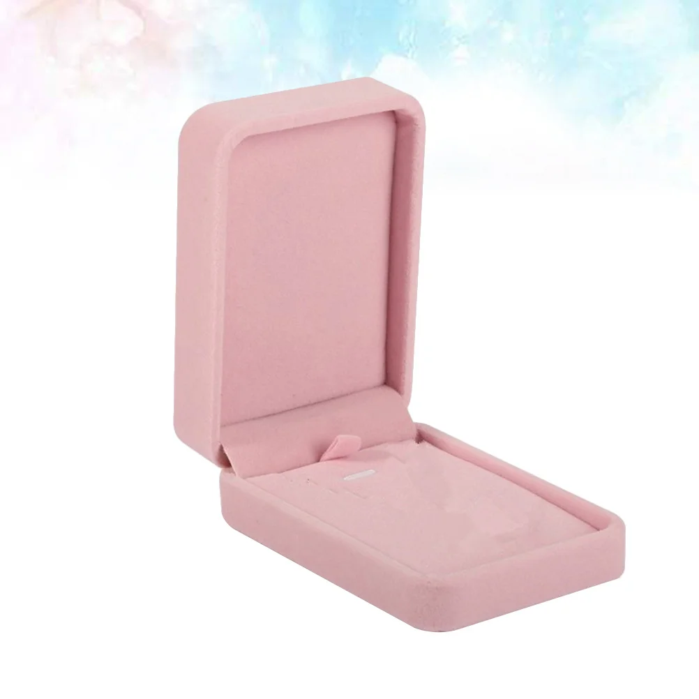 

2Pcs Lint Jewelry Box Necklace Pendant Organizer Gift Case Noble Color Jewelry Gift Boxes Necklace Boxes