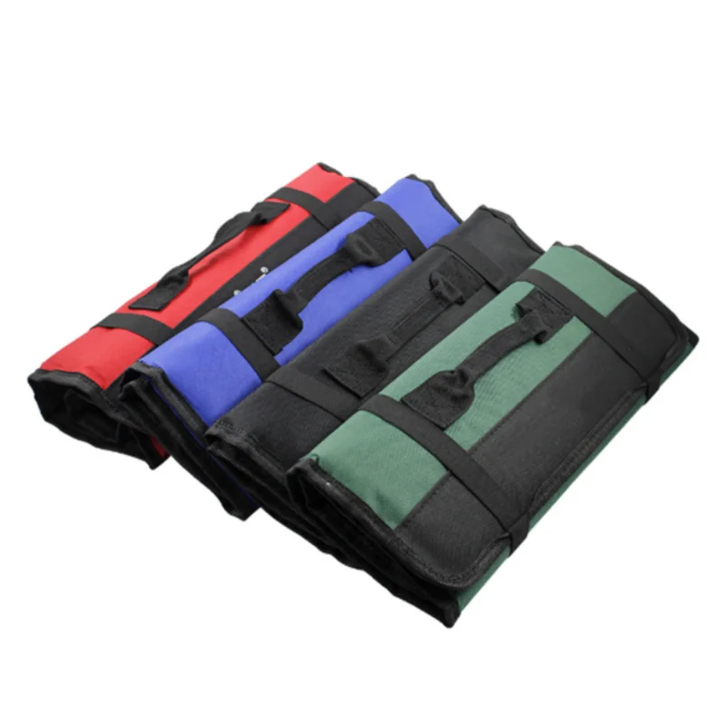 Multifunction Roller Tool Bags Oxford Canvas Practical Handles Bags Chisel Electrician Carrying Toolkit Instrument Package Case