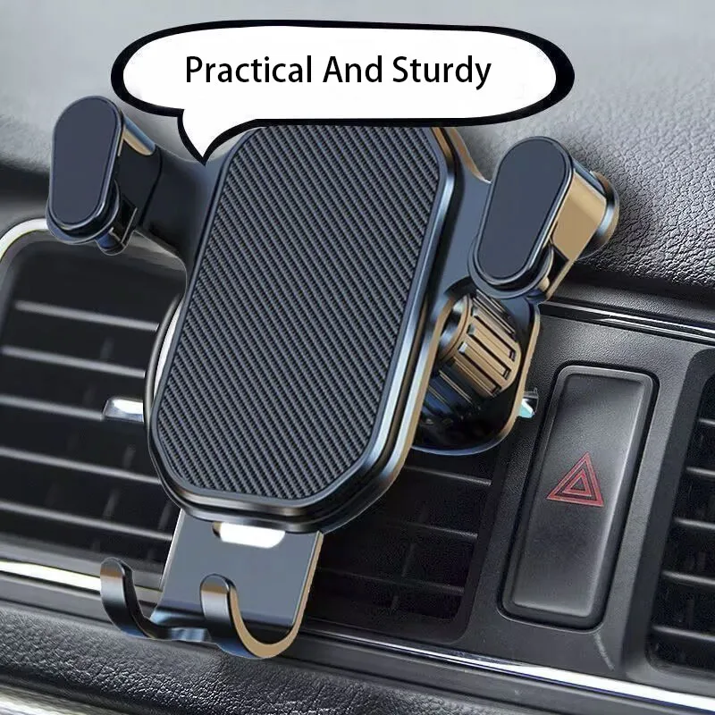 

Car Phone Holder Gravity Sensing Bracket Snap On Bracket Universal Phone Holder With Air Outlet