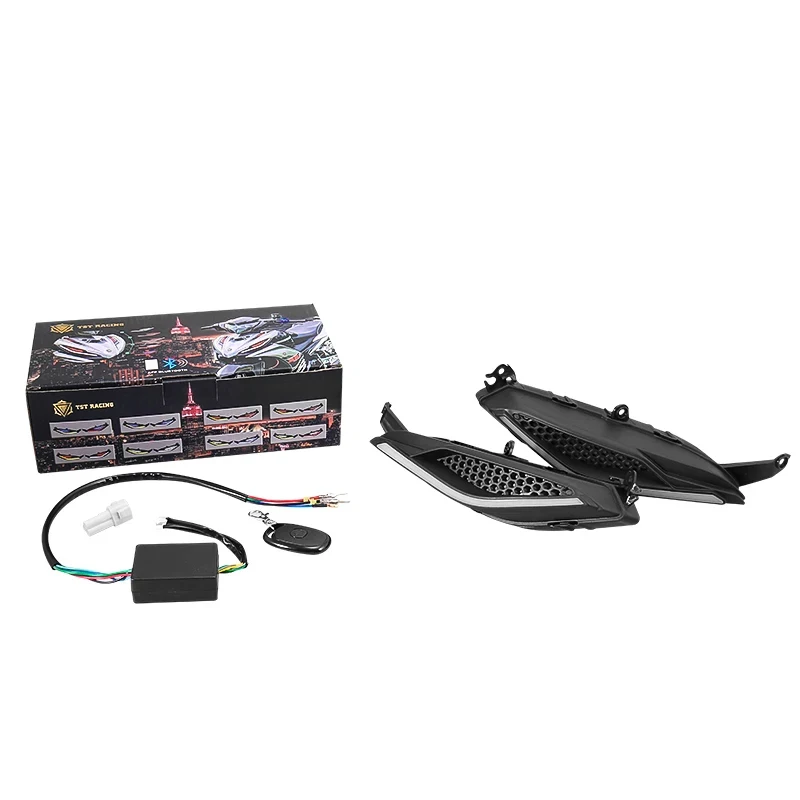Wholesale Remote Control RGB Colorful LED Motorcycle Headlight With Turn Signal Light For YAMAHA LC135-v2
