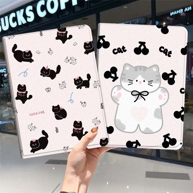 

Cute cartoon cat pattern For iPad Pro Air Mini 1 2 3 4 5 6 7 7th 8th 9th 10th 11th 10.2 9.7 10.5 10.9 11 2024 2025 Tablet Case