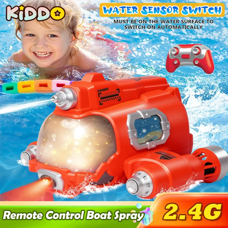 

Remote Control Boat 2.4G Speedboat Double Propeller Electric Toy Boat Children Water Multiplayer Battery Water Jet Toy Bo