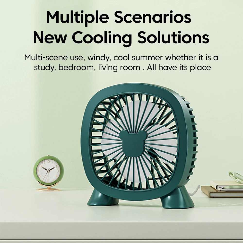 Portable Summer Mini Electric Fan For Home Office School Outdoor Camping Travel USB Direct Plug In Silent Handheld Desktop Fan