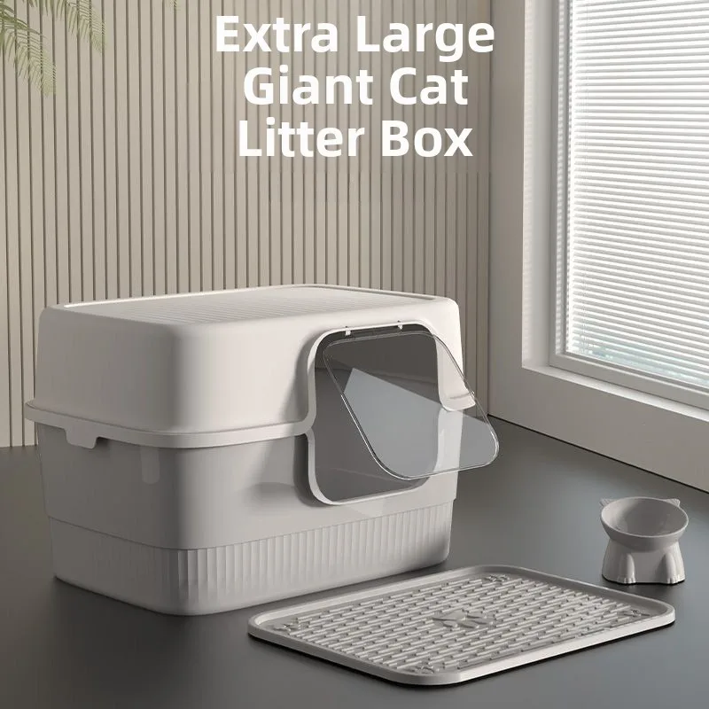 

Ящик для туалета большого размера, полный корпус, противоскользящая боковая дверь, открывающийся съемный туалет для домашних животных для s Batoom