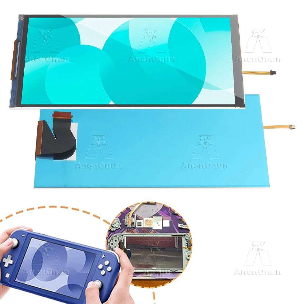 LCD Screen for Switch Lite Upgraded Replacement Switch Lite 5.5" Display Screen Fault Damage Premium Repair Part(No Touchscreen)