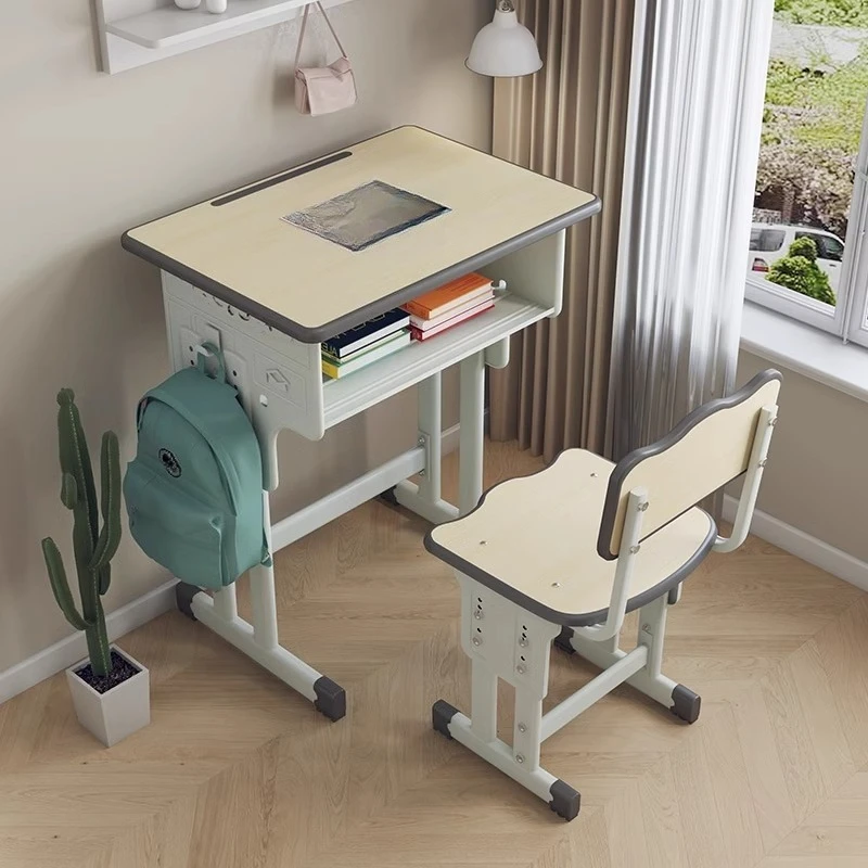 School Elementary Student Desk Study Desk Writing Desk Chair Home Classroom  Set