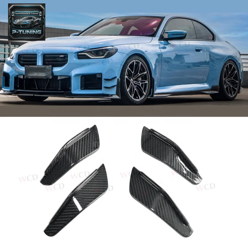 

Carbon Fiber Canards for BMW G87 M2 Front Bumper Side Fender Splitter Body Kit