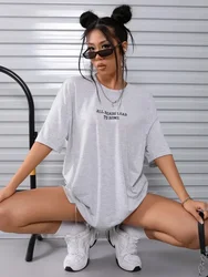 All Roads Lead To Rome Simple Printed Womens Short Sleeve Street Fashion Tops Oversize Casual Clothing All-math Female T Shirts