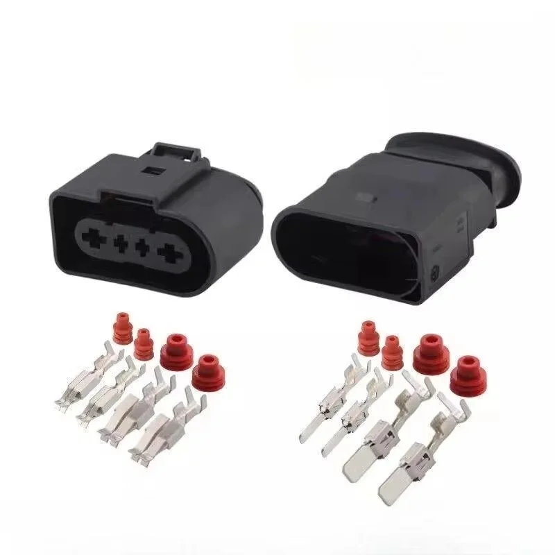 

1-20 Set 4 Hole Composite Connector Automobile Waterproof Starter Socket 1J0919231 Car Gasoline Pump Wiring Plug for Audi VW