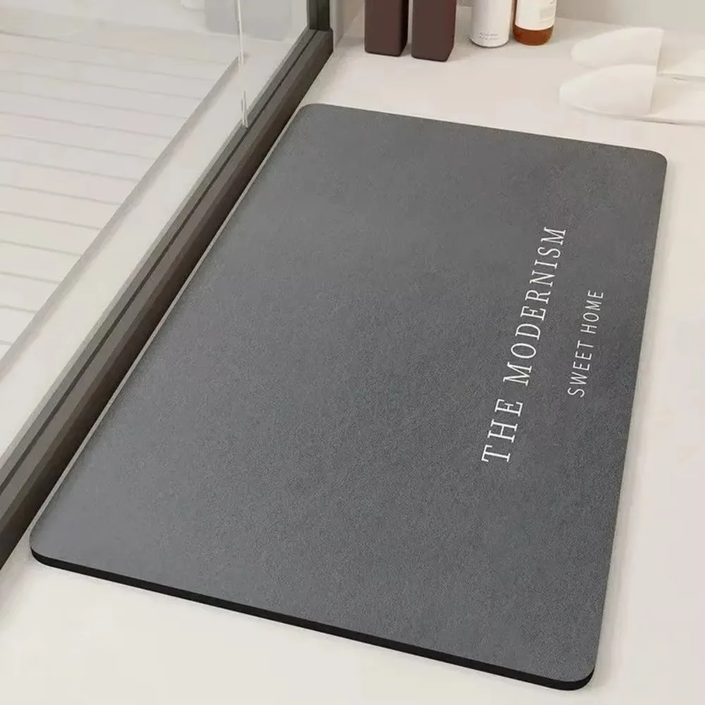 Soft Diatomaceous Earth Floor Mat Quick Drying Absorbent Kitchen Bathroom Door Carpet Anti-Slip for Household