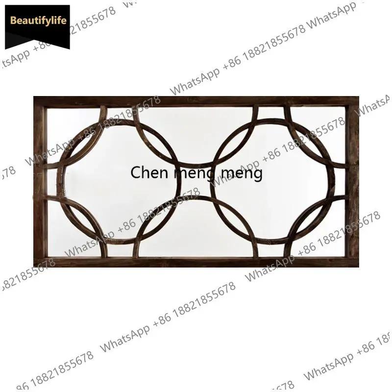 Horizontal entrance fireplace decorative mirror washstand bathroom mirror gold makeup dressing mirror b567