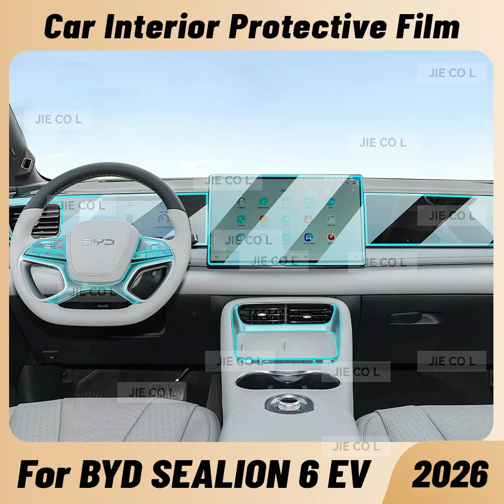 

Anti-scratch Car Interior Center Console Media Dashboard Navigation TPU Protector Film For BYD SEALION 6 EV 2026