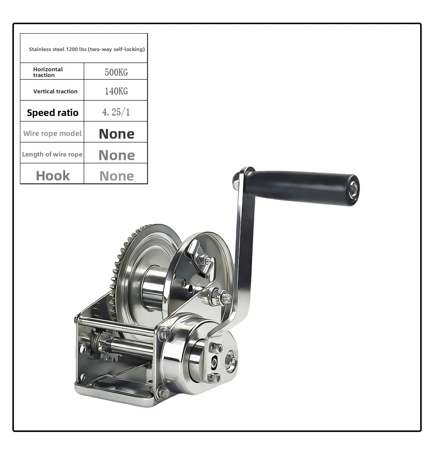 Thumbnail 4 - #5 Top 50 Hand Crank Winch