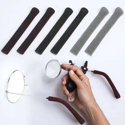 

Glasses Ear Cushion Knitting Eyeglass Arm Covers Soft Nonslip Temple Pads Universal Grips Eyeglasses
