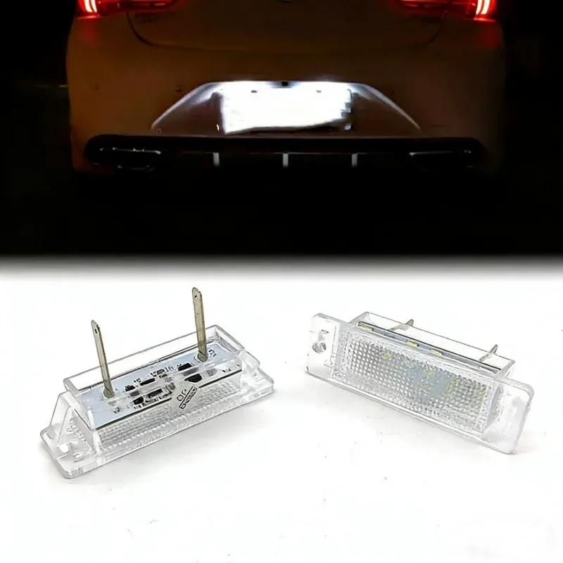 

2 шт. светодиодные лампы Canbus 6000K белого света для подсветки номерного знака, автомобильные лампы для Opel/Vauxhall Astra F 1992-1998, Calibra 1989-1997