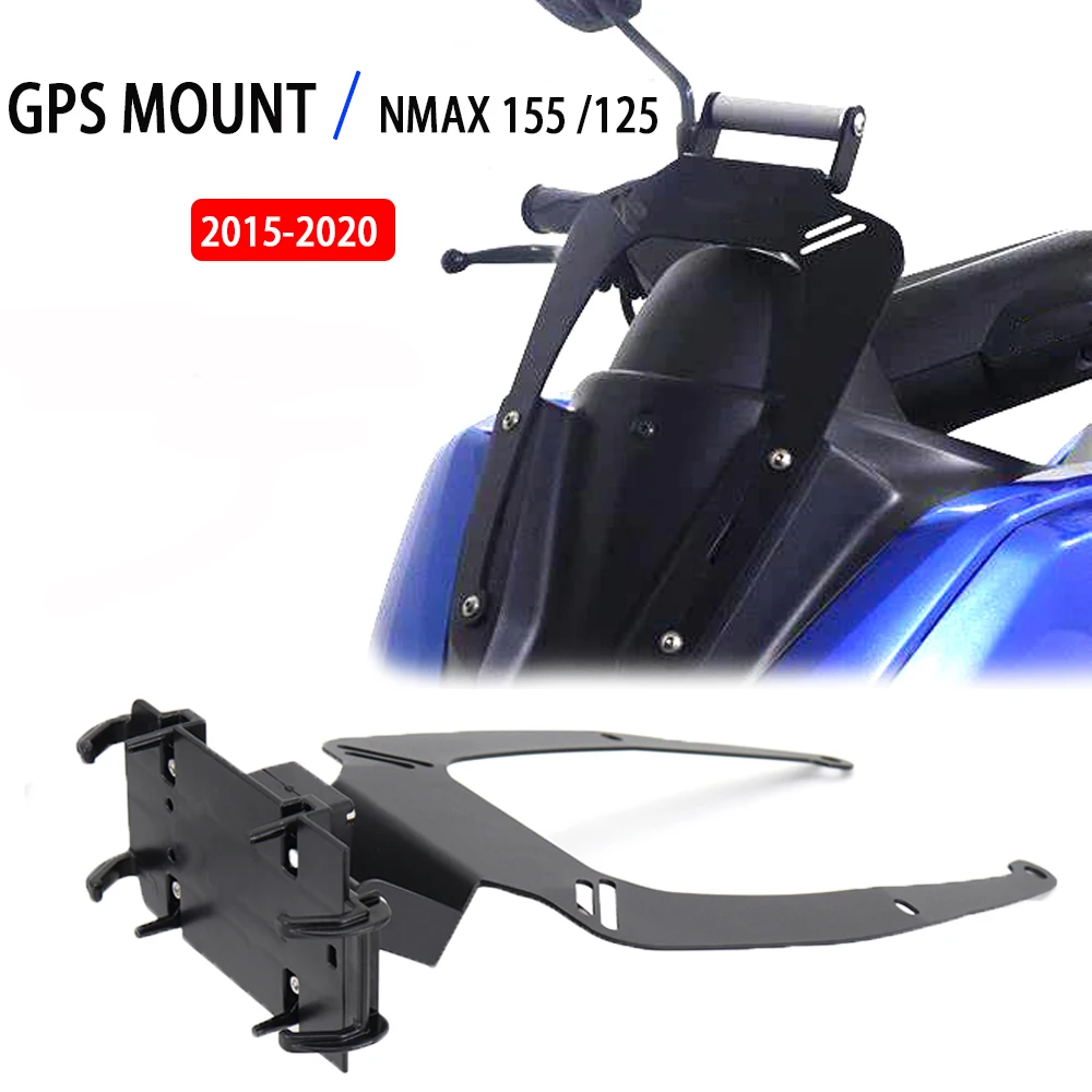 

2019 2018 2017 2016 Aluminum Navigation Bracket Holder GPS Phone Stand Frame For YAMAHA NMAX 155 / 125 NMAX155 NMAX125