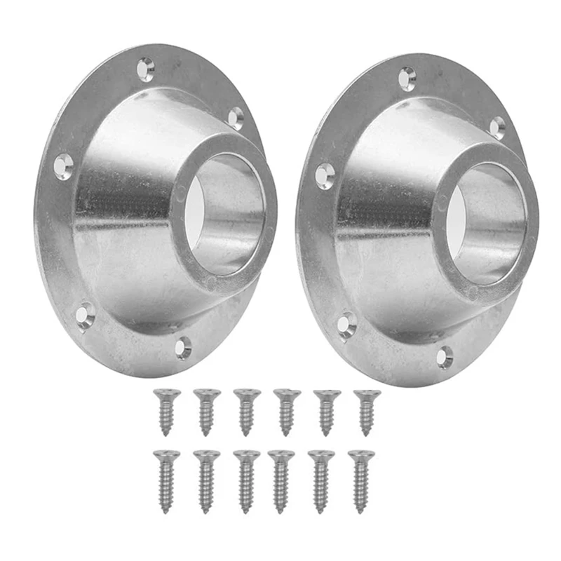 2 Pack RV Table Base, RV Pedestal Table Base Flange, Table Leg Base Mount Flush, Table Floor Mounting Base Plate Durable