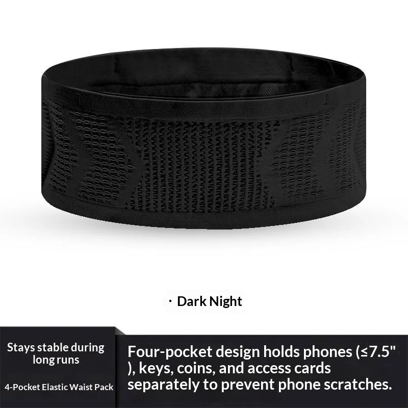 High Elastic Running Waist Pack Multifunctional Phone Pocket Outdoor Sports Fitness Waist Belt Breathable Portable Fanny Pack