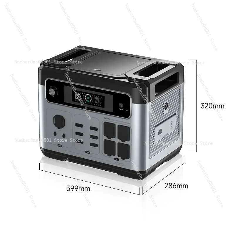 Portable Power Station 2400W 2048Wh Outdoor Generator Camping Solar Generator Emergency Backup Power Supply