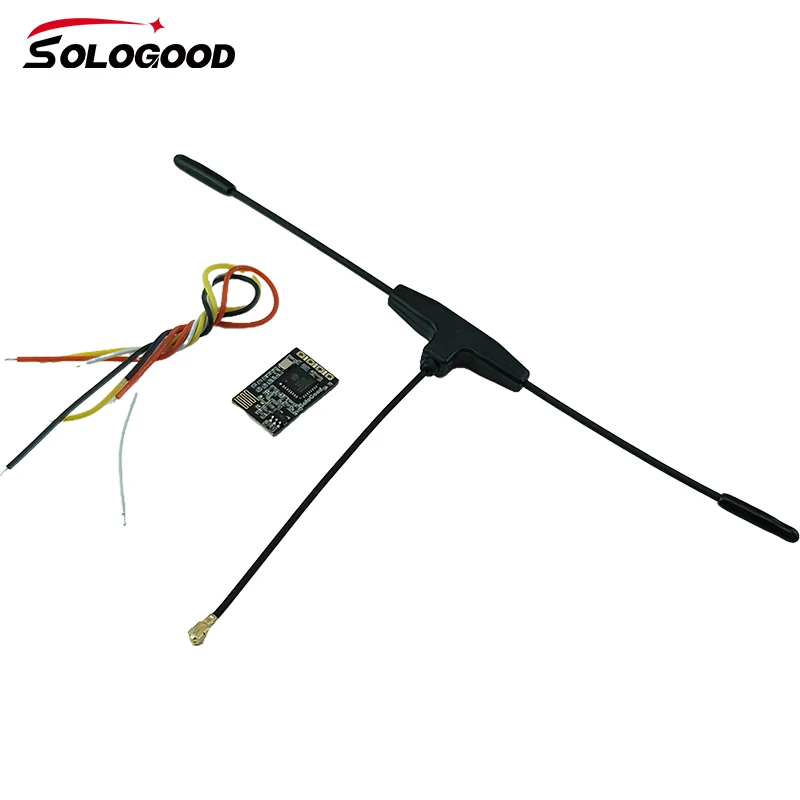 Odbiornik SoloGood ELRS 750 MHz 868 MHz z anteną typu T MCU ESP8285 50 mW moc telemetryczna dla drona wyścigowego RC