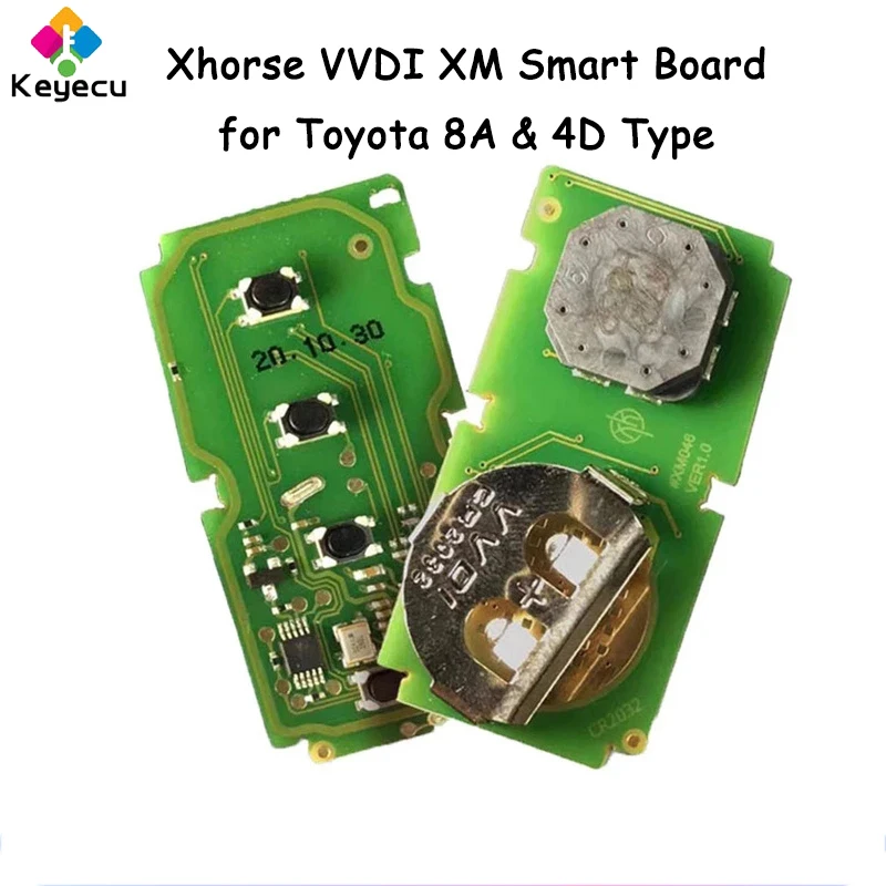 KEYECU Xhorse VVDI XM Smart Key Remote Board for Toyota 8A & 4D By KEY TOOL Plus Max VVDI2 VVDI Mini Support Renew and Rewrite