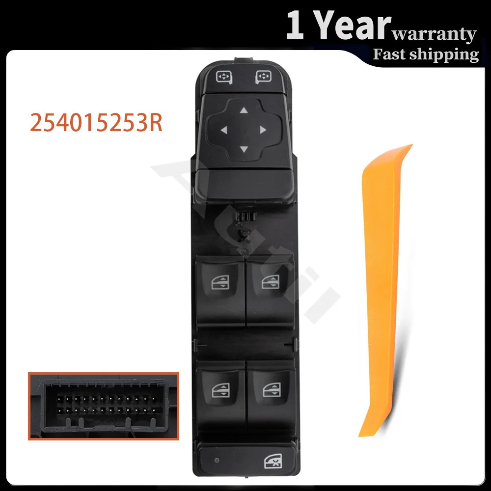 

Кнопка управления стеклоподъемником для Renault Megane IV Fastback 1.5 2016, электрический, 254015253R, автоаксессуар