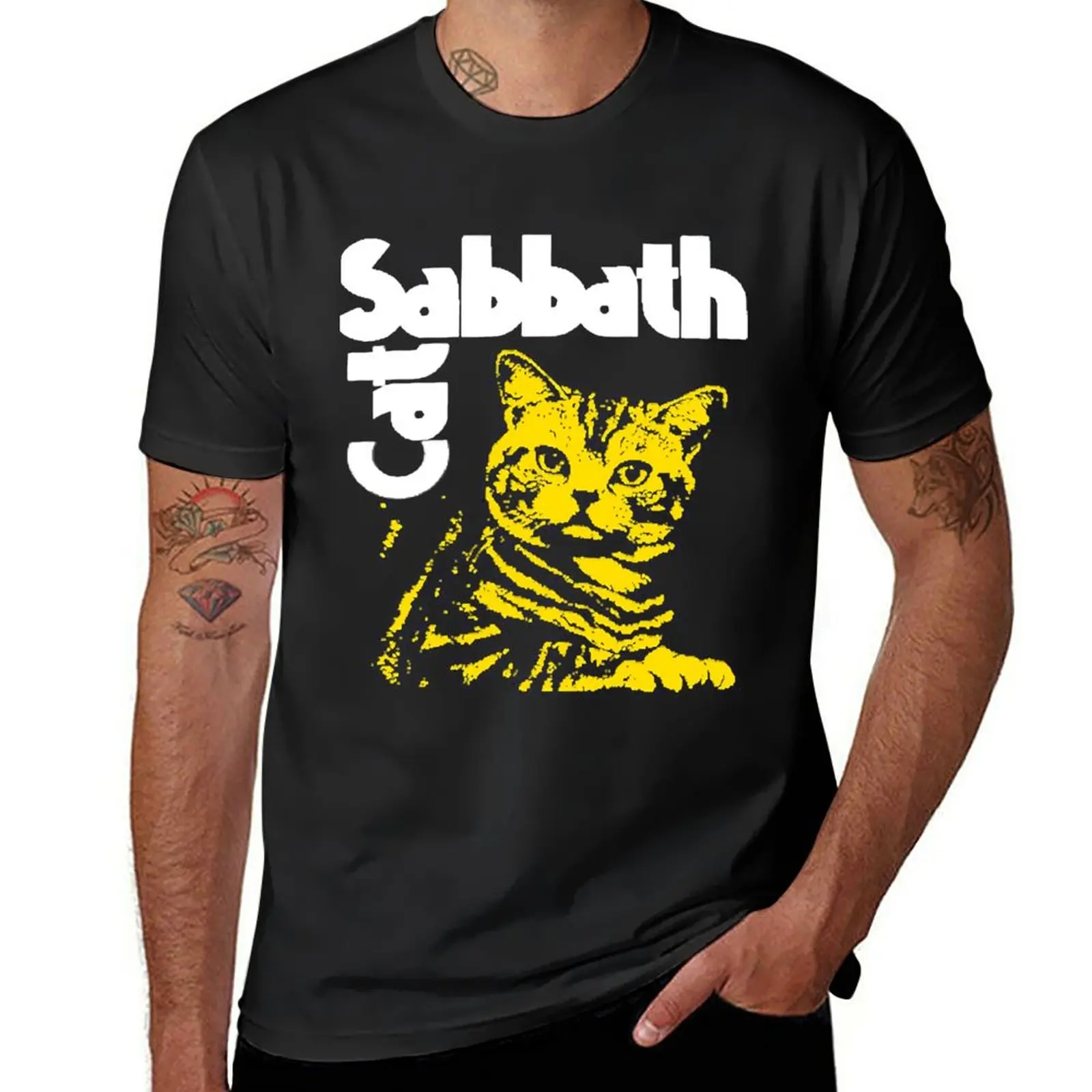 New Lucky Massive Extensive Touring Cat Sabbath Funny Gifts Men Cool Gifts T-Shirt anime Blouse Men's t-shirts