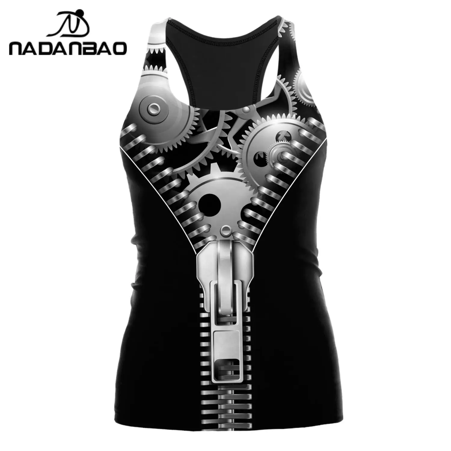 Summer Women Yoga Tops Cat 3D Print Sport Vest scava fuori camicie senza maniche ragazza palestra Fitness canotta Slim Running Female