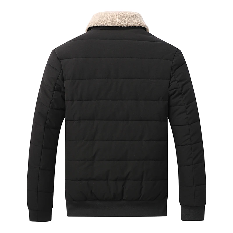 Nizza Parka Männer Mäntel Winter Jacke Männer Verdicken revers Dünne Wasserdichte Outwear Warme Mantel Vätern Kleidung Casual männer Mantel