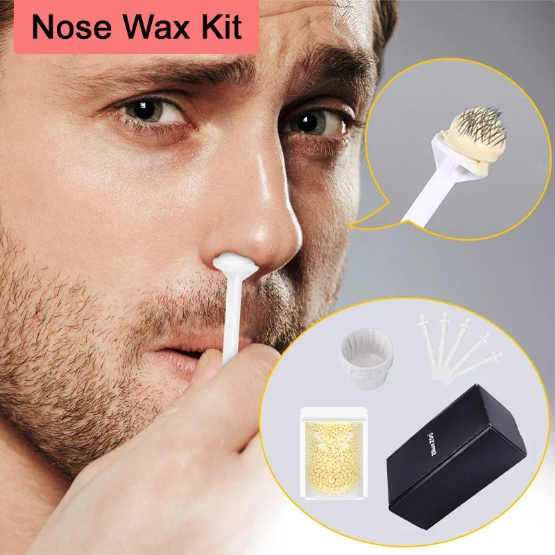 1/3/5Set 50g Nose Ear Hair Removal Wax Kit Painless & Easy Mens and Women Nasal Waxing Lightweight Portable Hair Removel Tools