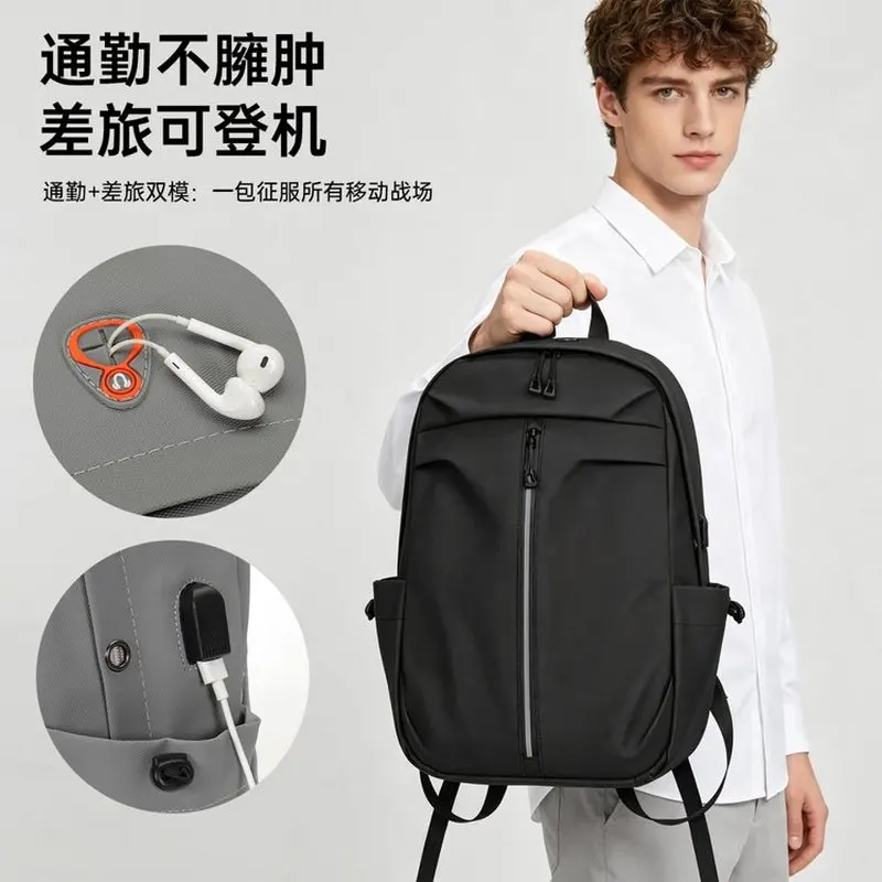 2027 Men's Laptop Backpack 17 Inch Waterproof College School Bag USB Charging Port Travel Business Backpack Anti Theft