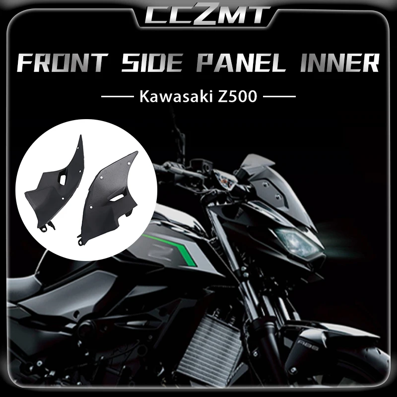 

Front Side Panel Inner Fairing Side Panel Inner Trim Breathable Wiring Cover For Kawasaki Z500 Z 500 SE 2024 2025 Accessories