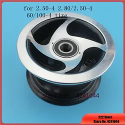 4 inch aluminum wheel hub rims for 2.80/2.50-4 2.50-4 60/100-4'' tire  fit Gas / Electric Scooter ATV Elderly Mobility