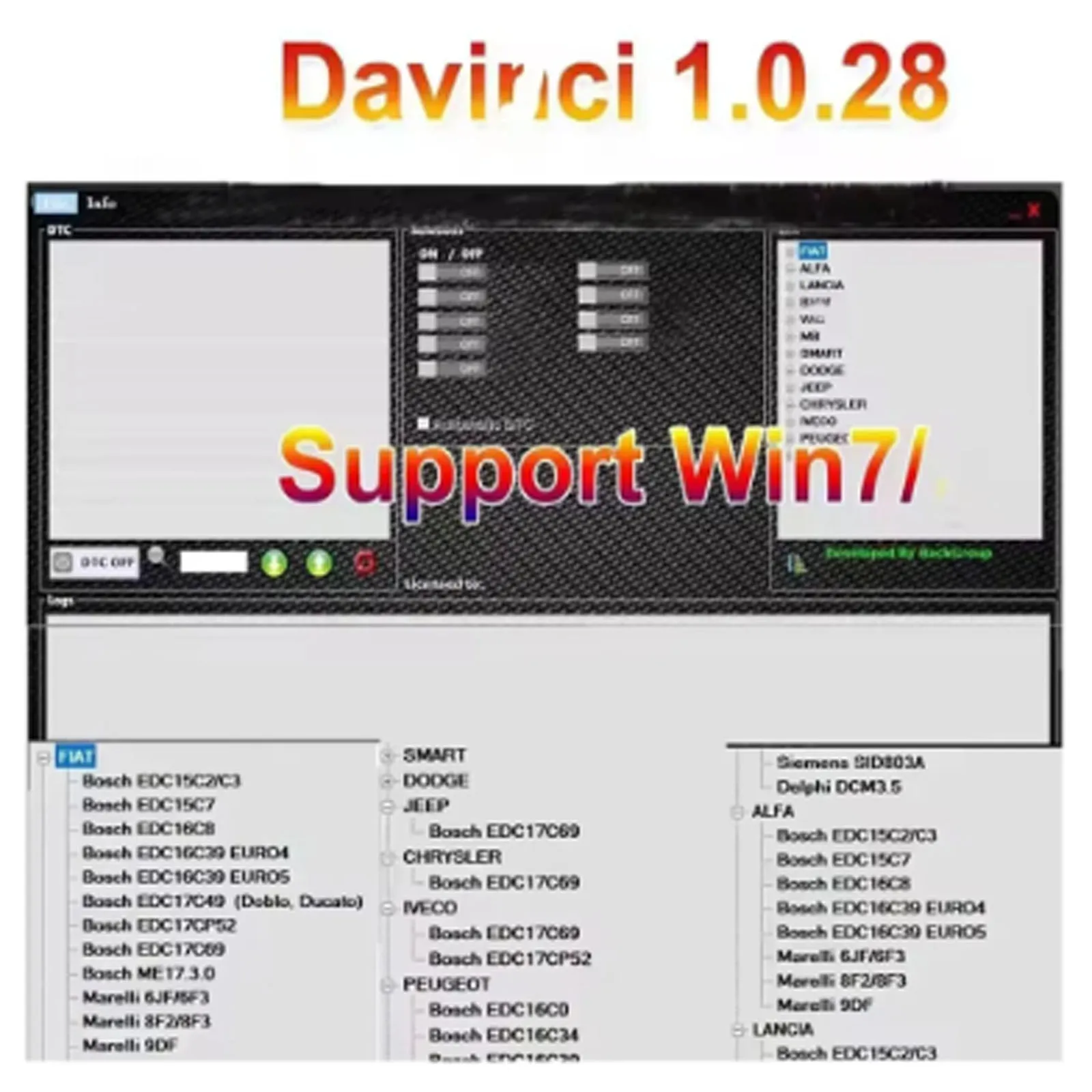 2025 Da Vinci 1.0.28+Winols 4.7 أحدث إصدار أداة تشخيص وتفعيل إصلاح البرامج مع برنامج تعليمي فيديو سهل التشغيل