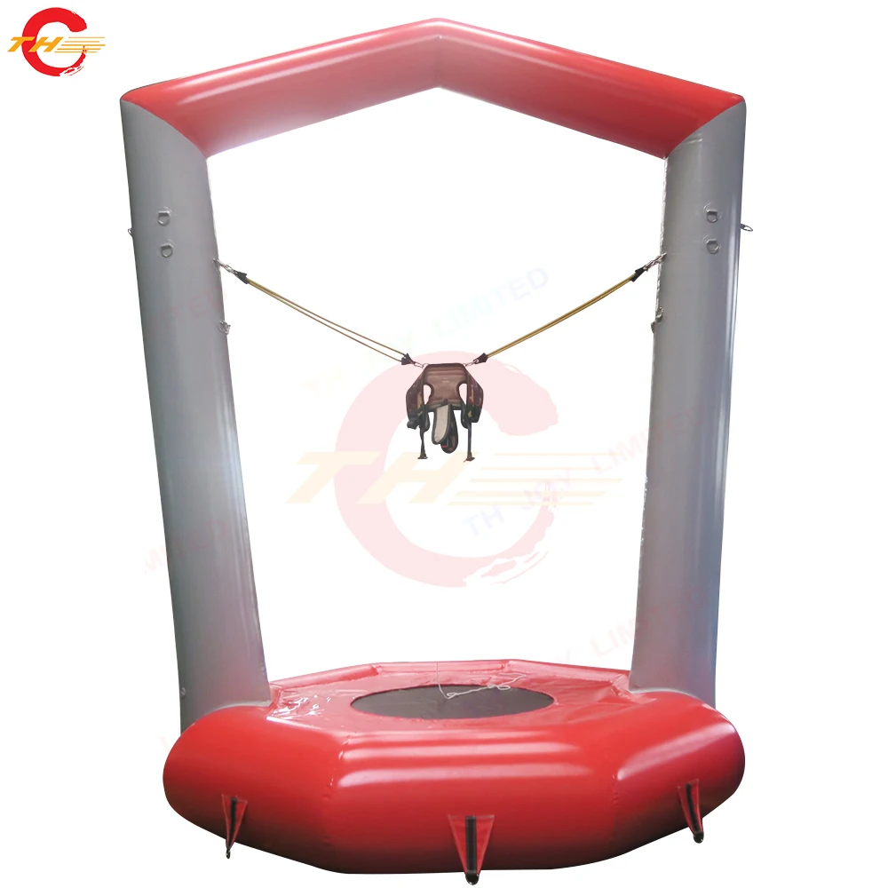 Free Shipping Best Quality Outdoor Commercial Inflatable Bungee Jump Free Jumping Game for Carnival Rental