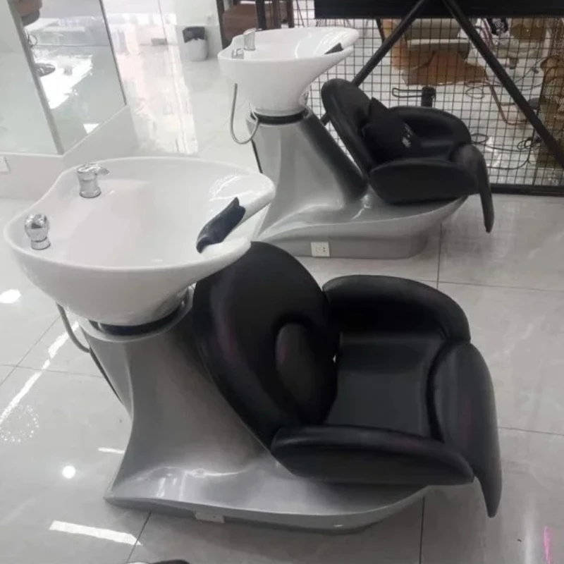 

Trendy Luxury Shampoo Bed Environment protection Unique Simple Fashion Hair Shampoo Bed Ergonomic Cadeira De Barbearia Furniture