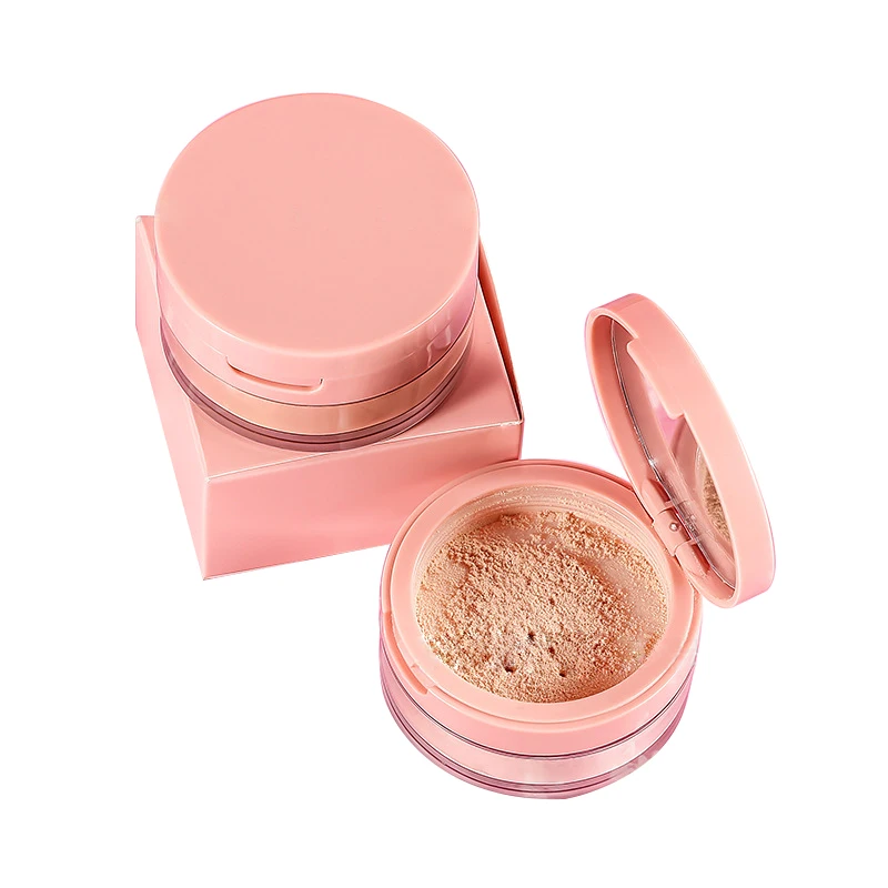 Face Loose Setting Powder Waterproof Matte Setting Finish Makeup Oil-control Professional Cosmetics Pink Box Make Your Own Brand