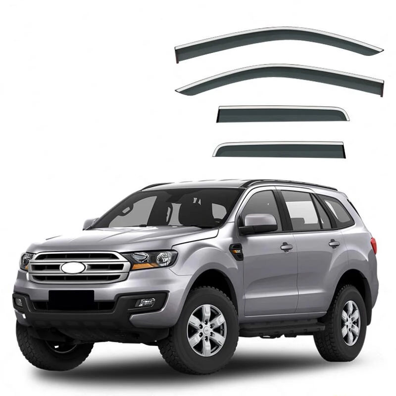 Window Visor Side Window Deflector Weather Shields For Ford Everest 2015 2016 2017 2018 2019 2020 2021 2022
