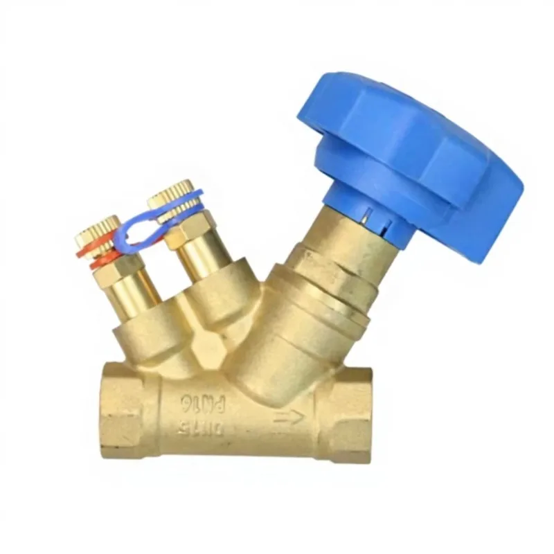 Static digital locking regulated flow forged brass balance valve