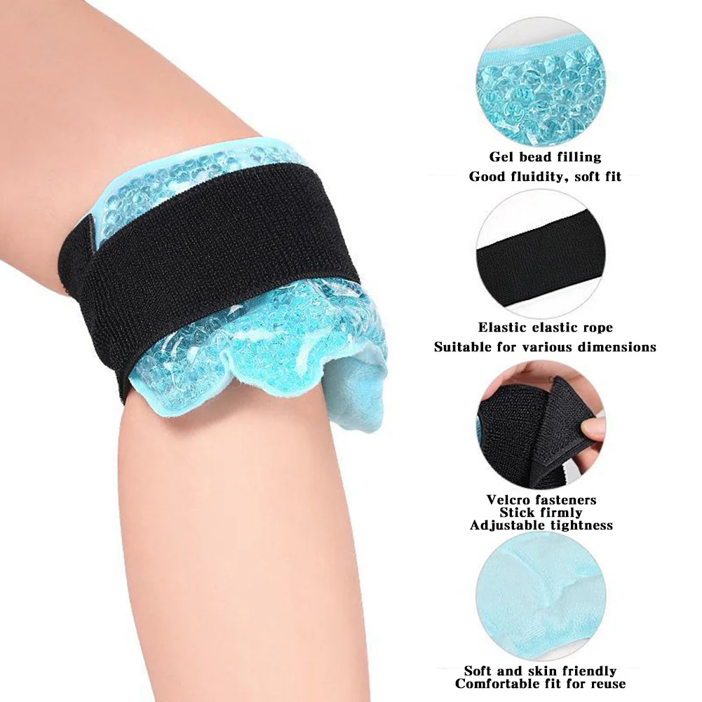 Multifunctional Cold Compress Bag Double-Side Hot Cold Pain Relief Wrist Calf Pain Sprained Ankles Ice Gel Packs For Women Men