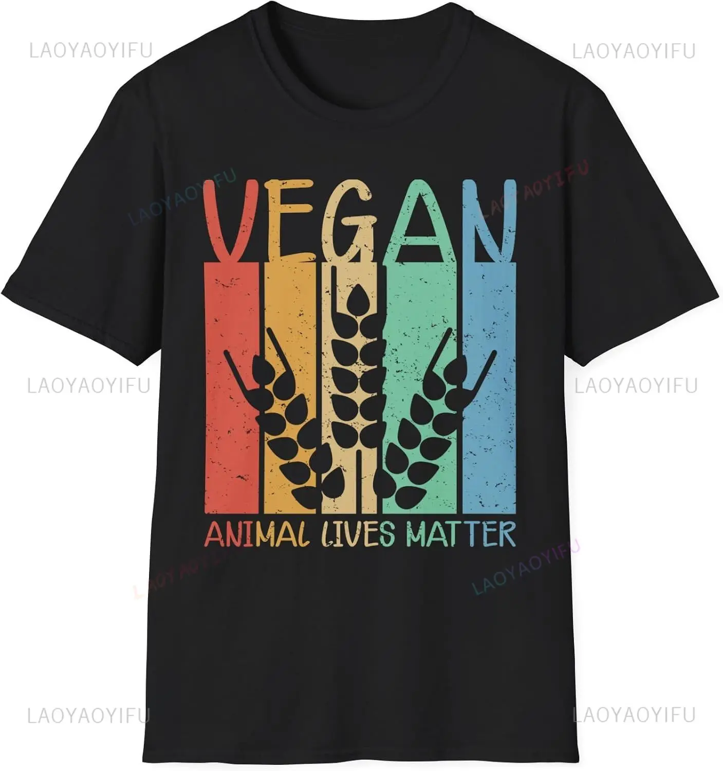 Animal Are Not Products Go Vegan Gluten-Free Plant-Based Tshirt Animal Rights Herbivore Vegan Lifestyle Meat-Free Printed Tees