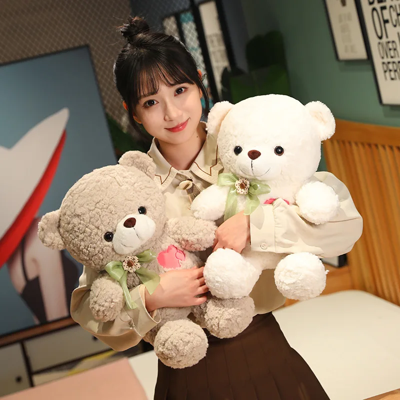 

43 см Мишка Тедди с любовным сердцем, плюшевые игрушки, мягкие набивные животные, лук, медведи, кукла для девочек, подарок на день Святого Валентина, домашняя Декорация